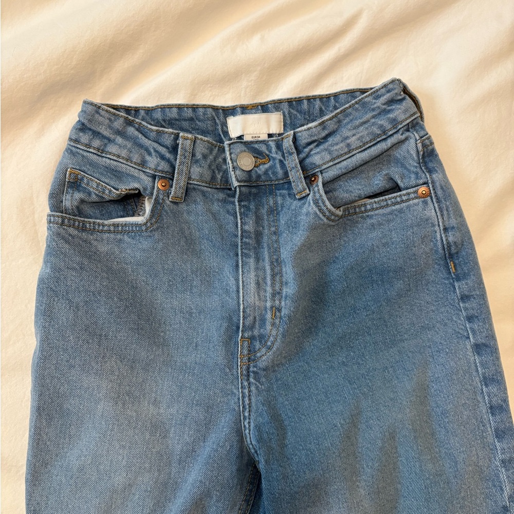 H&M Blue High Rise Jeans